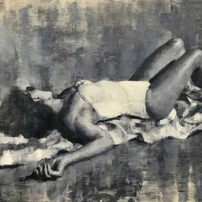 Figure Study 2. Oils on 70x50cm board. NFS