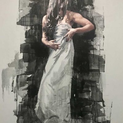Figure Study 4. Oils on 50x70cm board. POA
