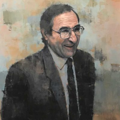 Portrait of Bernard Linares. Oils on board. SOLD