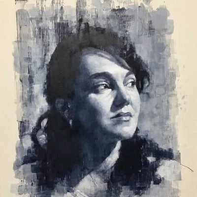 Portrait of Valerie. Oils on 40x50cm board. NFS