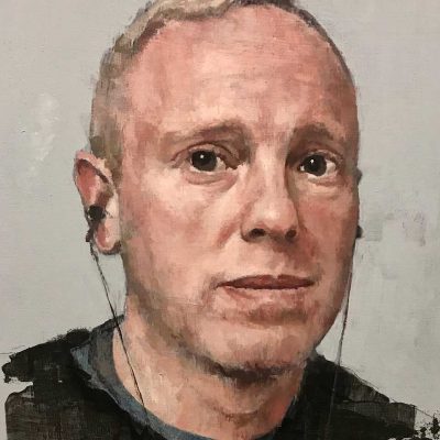 Portrait of Robert Rinder for SkyArts Portrait Artist of the Week. Oils on 30x40 board. POA