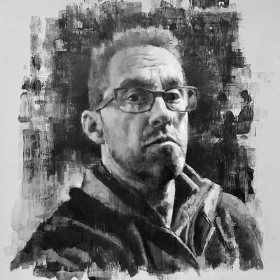 Selfie.  Oils on 40x50cm board. POA