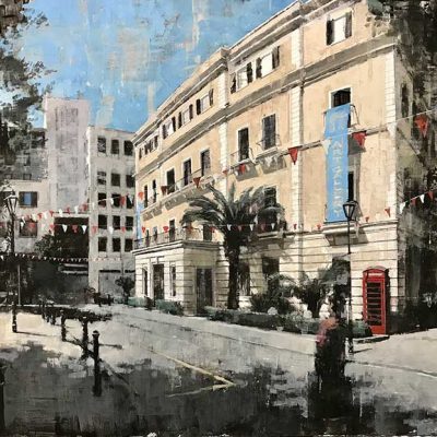 City Hall. Oils on 100x70cm board. POA