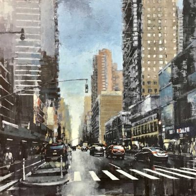 New York 2. Oils on 80x80cm board. POA