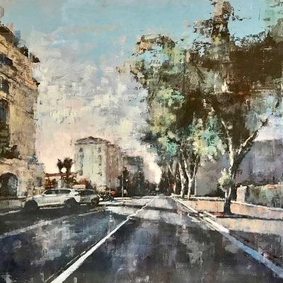 Queensway. Oils on 100x60cm board. POA